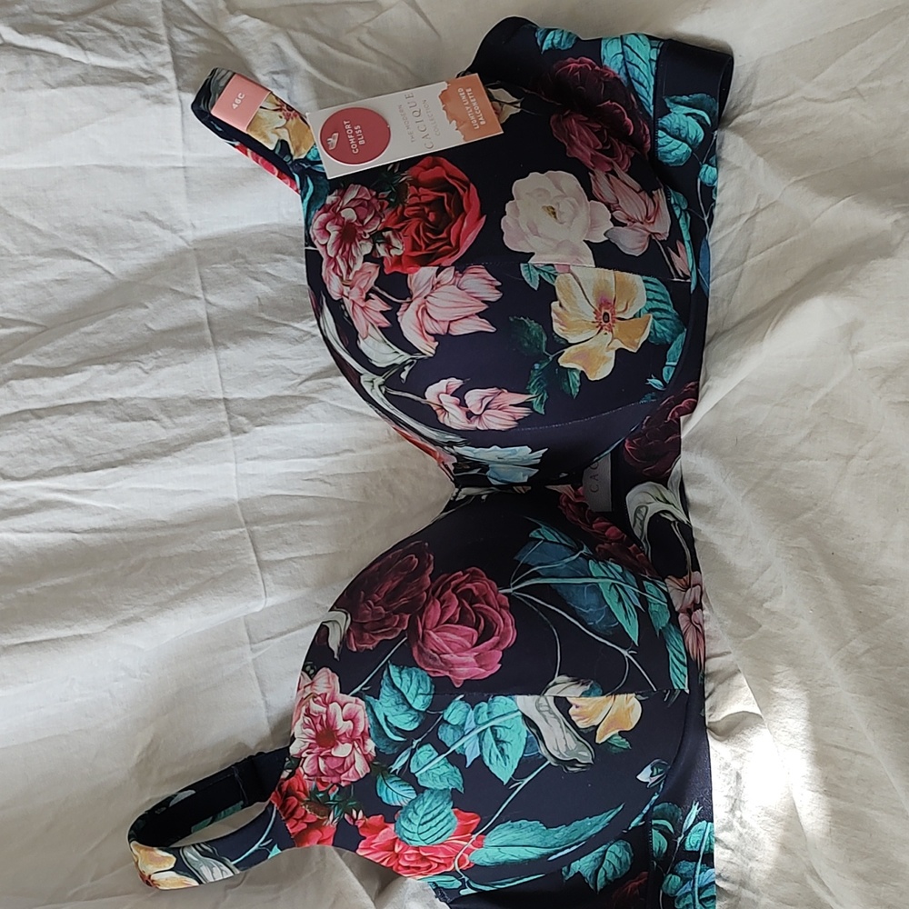 Cacique Floral Print Comfort Bliss Lightly Lined Balconette 46C